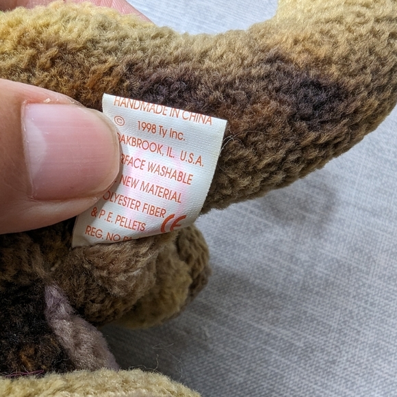 1998 Vintage TY Scorch Green Purple Dragon Plush Toy Beanie Babies Lot Of 2 toys - Picture 10 of 16